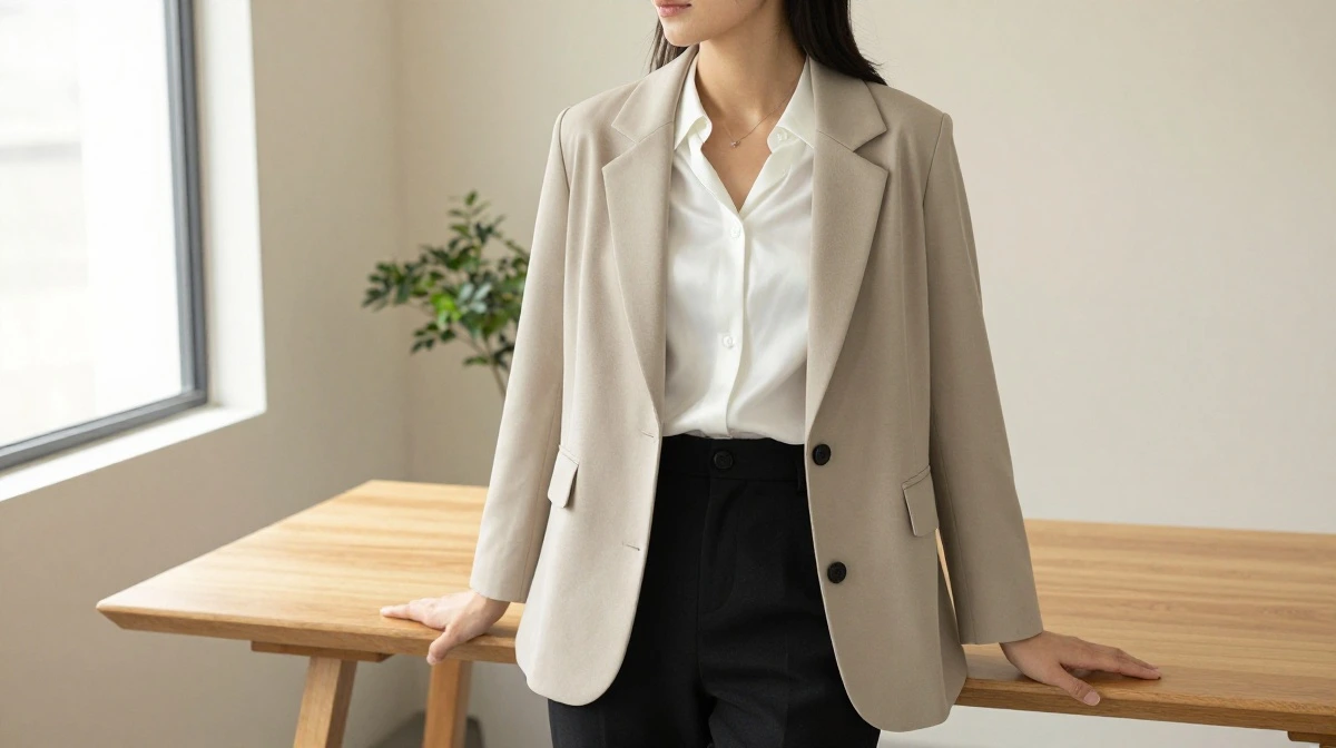 Neutral Office Blazer