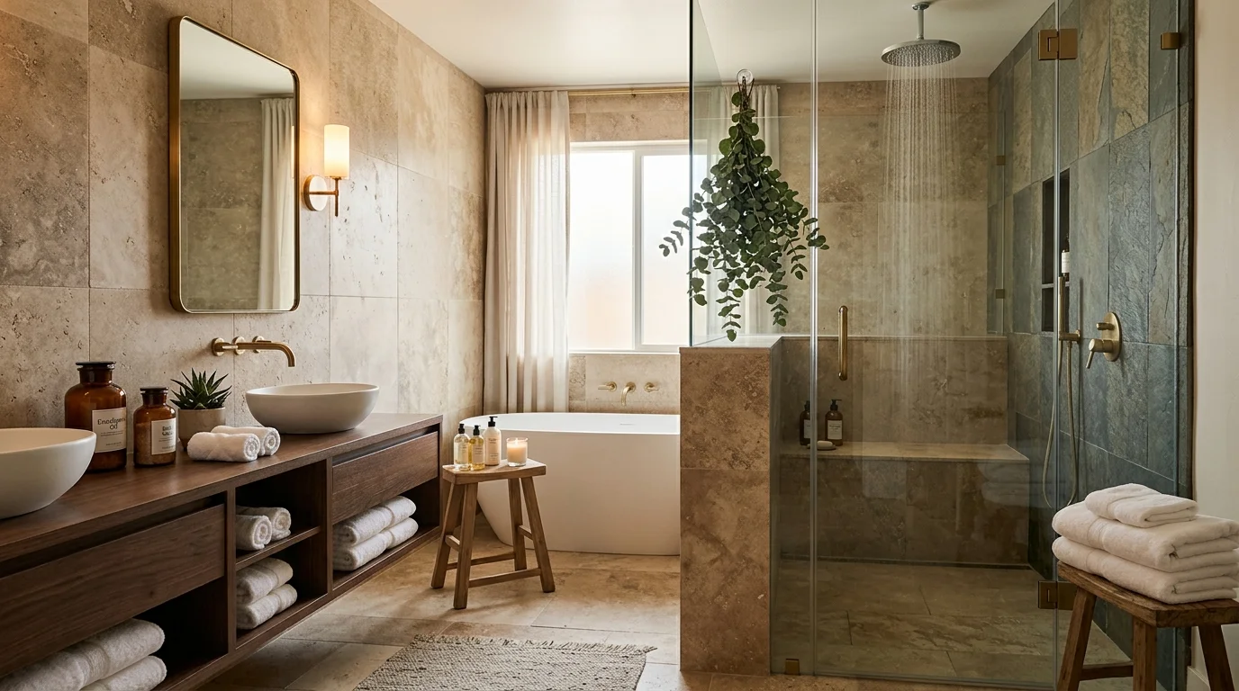 spa shower upgrade